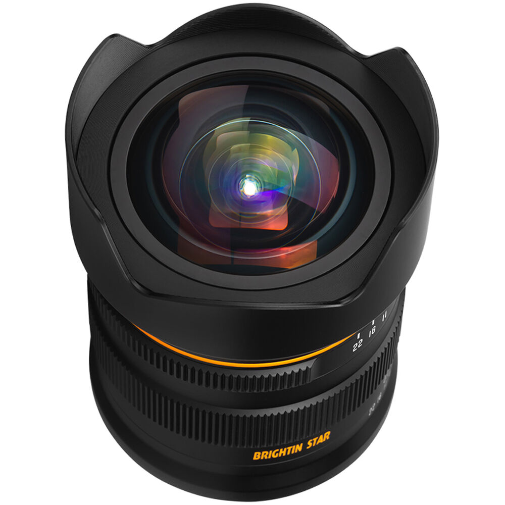Lente Brightin Star 9mm f/5.6 - vista frontal
