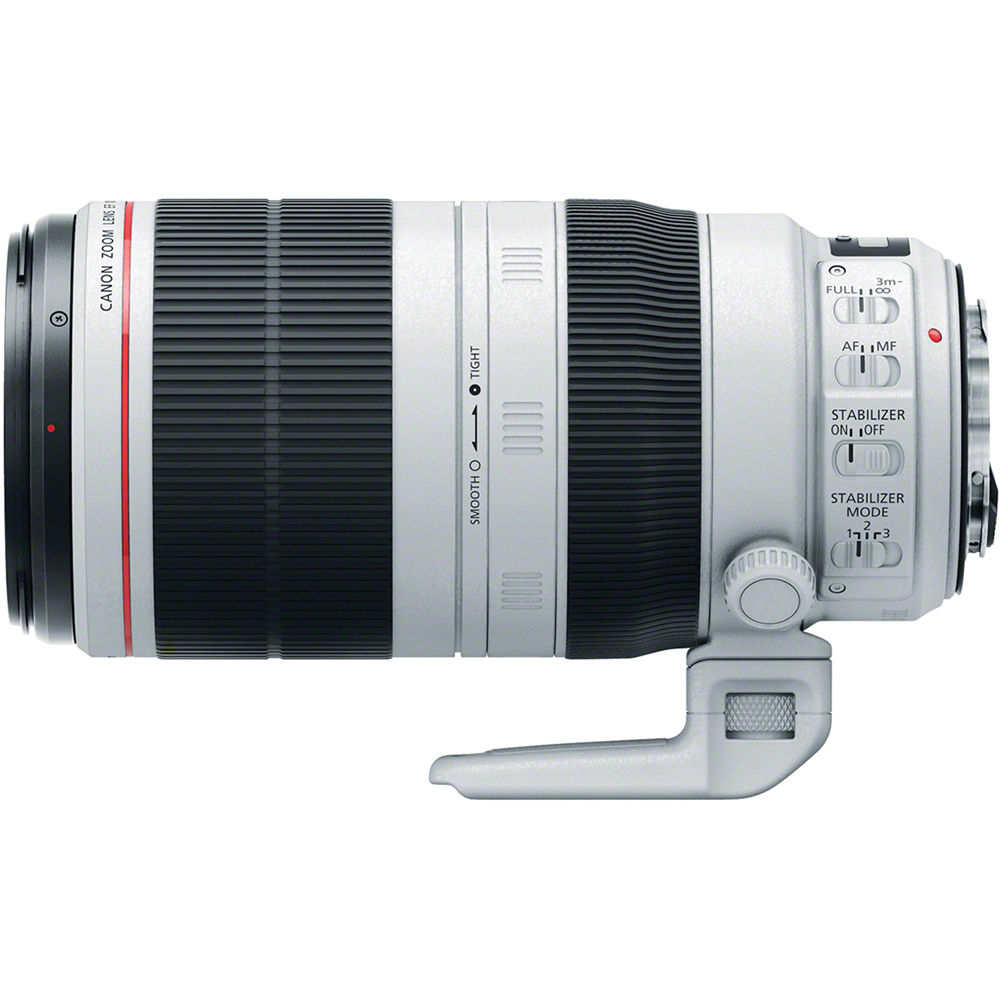 Lente Canon EF 100-400mm f/4.5-5.6L IS II USM - vista frontal