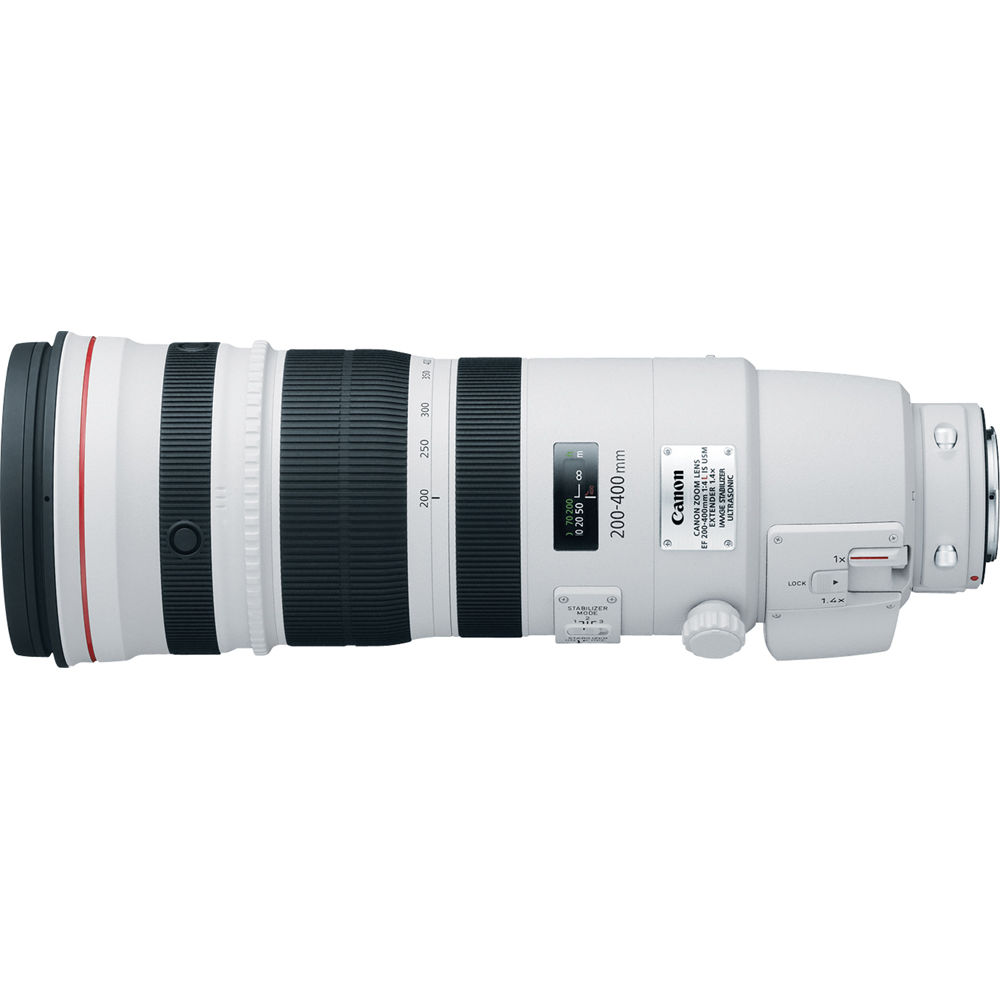 Lente Canon EF 200-400mm f/4L IS USM Extender 1.4x - vista frontal