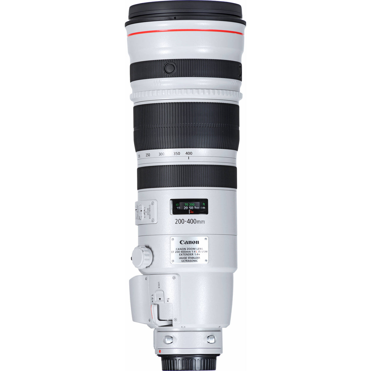 Lente Canon EF 200-400mm f/4L IS USM Extender 1.4x - contenido de la caja
