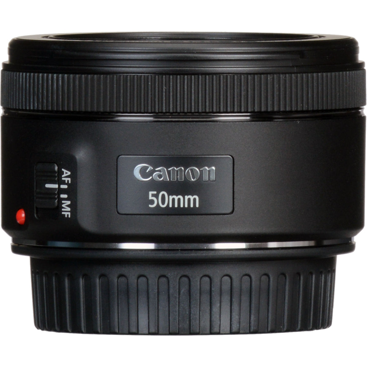 Lente Canon EF 50mm f/1.8 STM - vista lateral