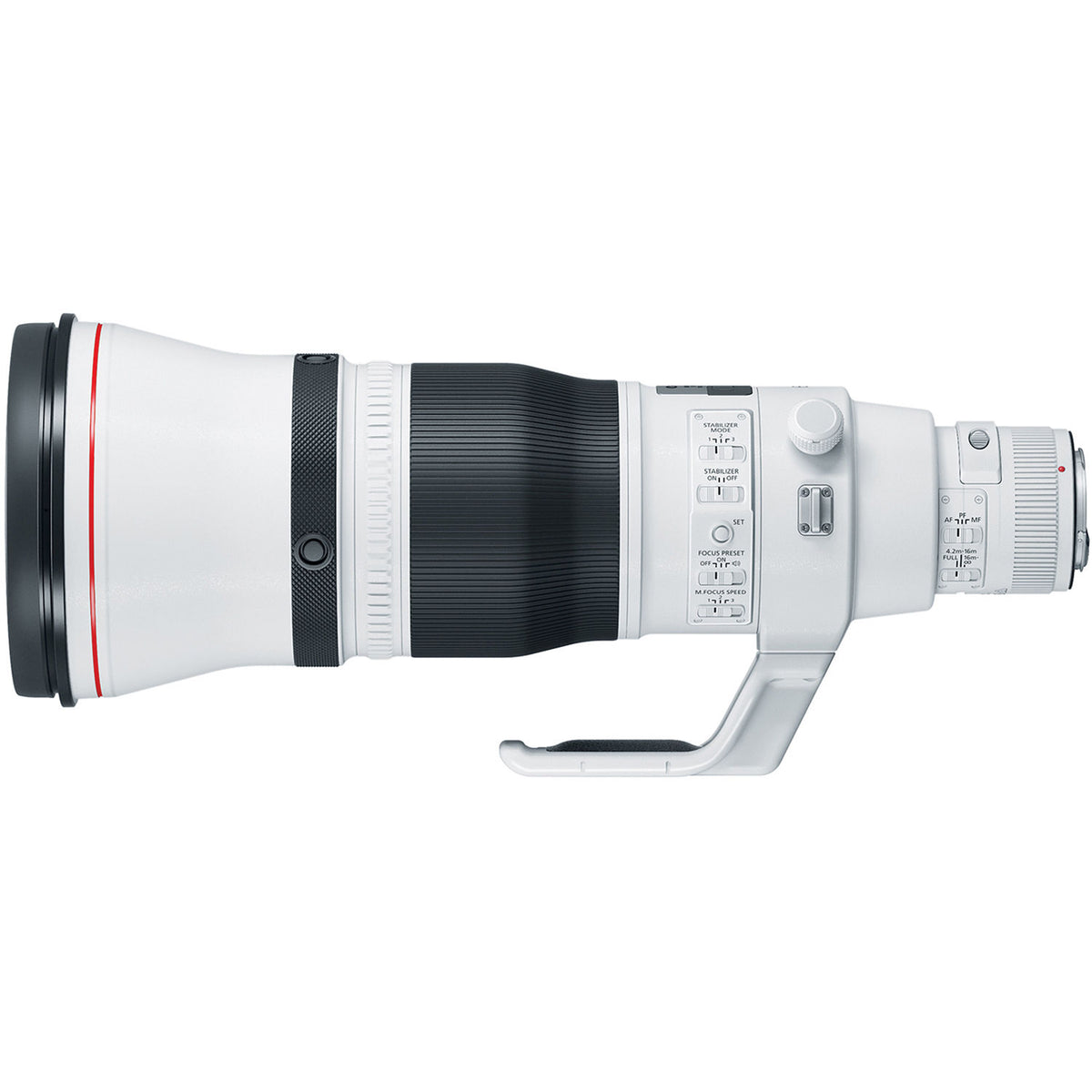 Lente Canon EF 600mm f/4L IS III USM - vista frontal