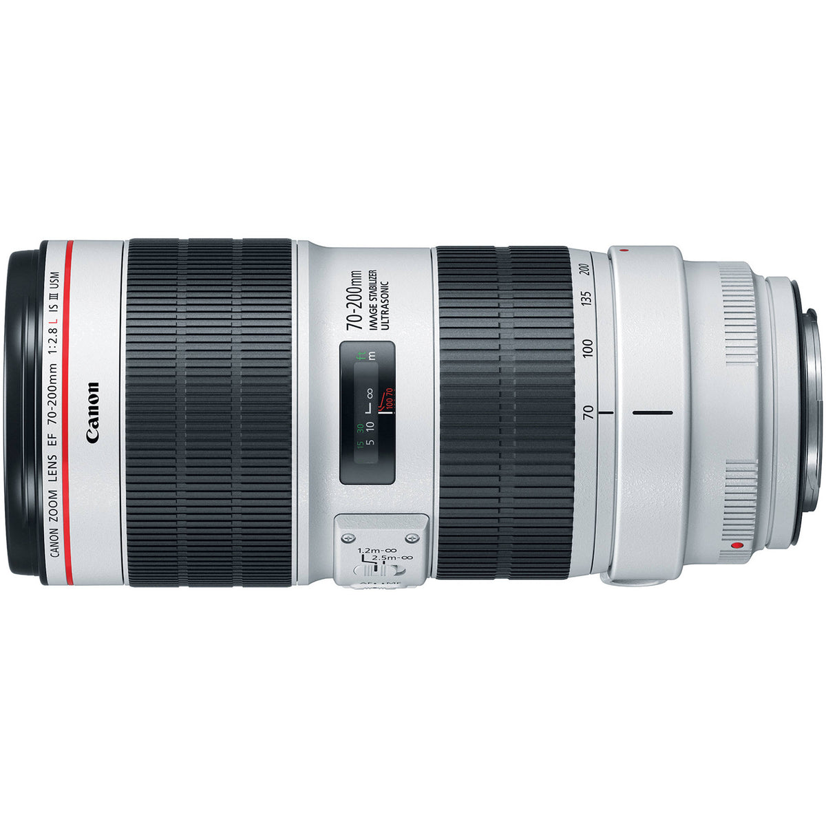 Lente Canon EF 70-200mm f/2.8L IS III USM - vista trasera