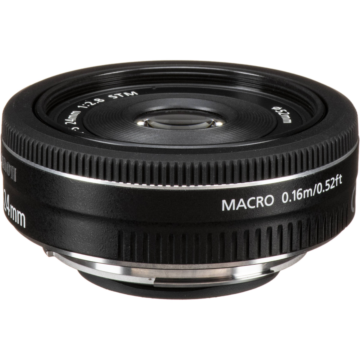 Lente Canon EF-S 24mm f/2.8 STM - vista frontal