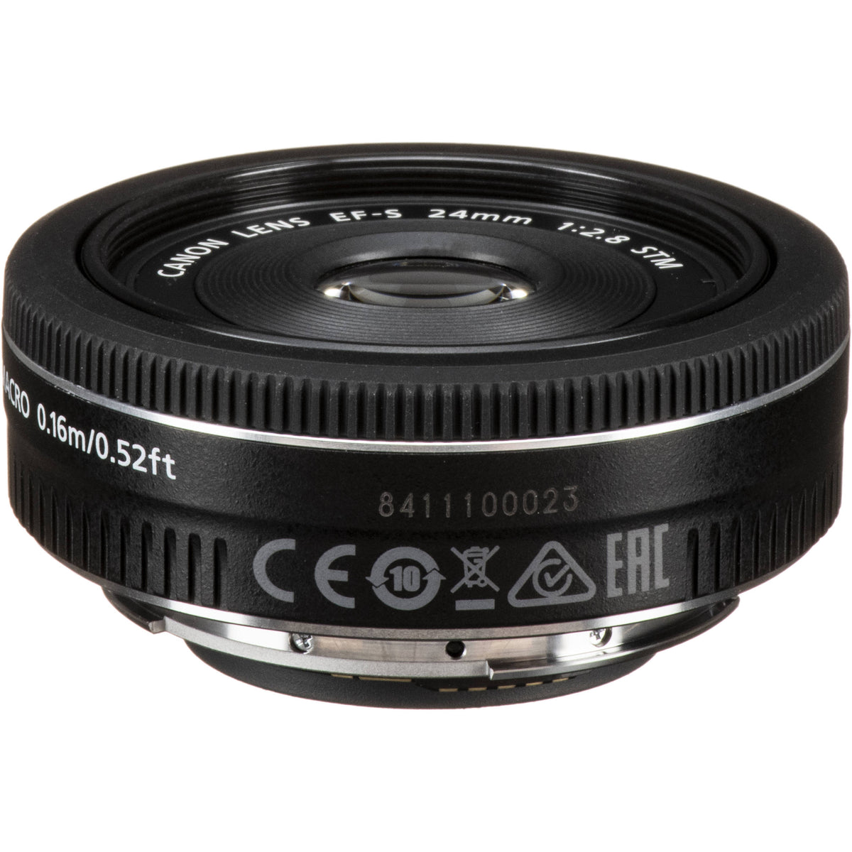 Lente Canon EF-S 24mm f/2.8 STM - vista trasera