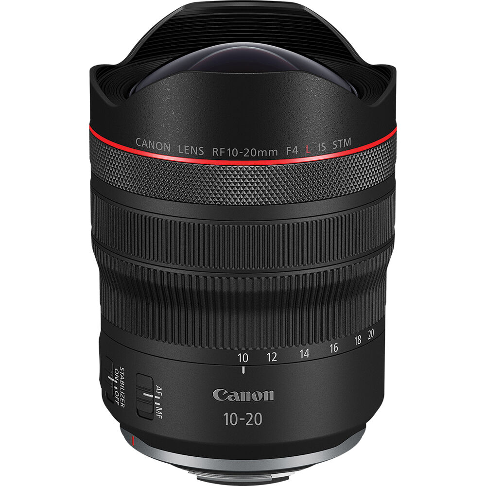 Lente Canon RF 10-20mm f/4 L IS STM - vista principal