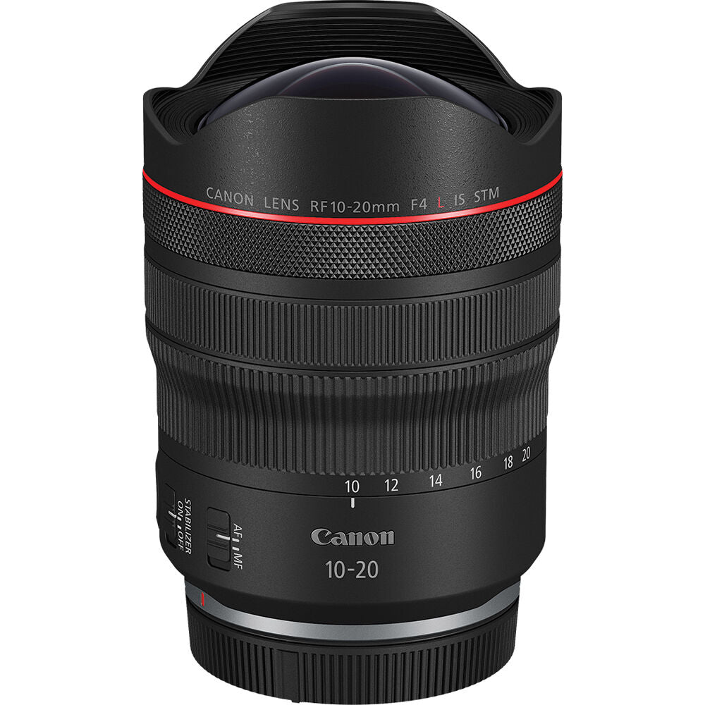 Lente Canon RF 10-20mm f/4 L IS STM - vista lateral