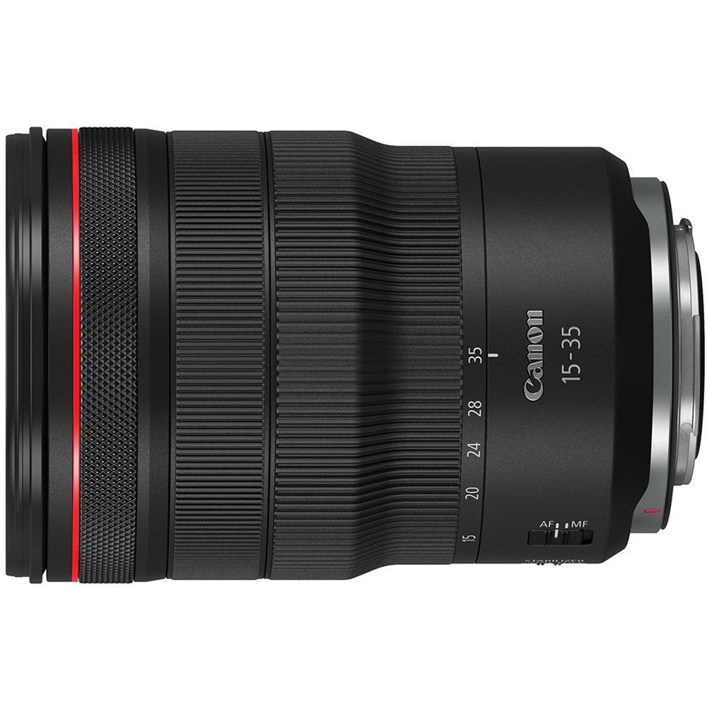 Lente Canon RF 15-35mm f/2.8 L IS USM - vista trasera