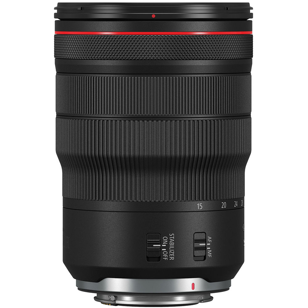 Lente Canon RF 15-35mm f/2.8 L IS USM - vista lateral
