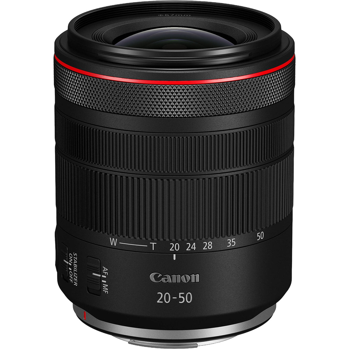 Lente Canon RF 20-50mm f/4 L IS USM PZ - vista principal