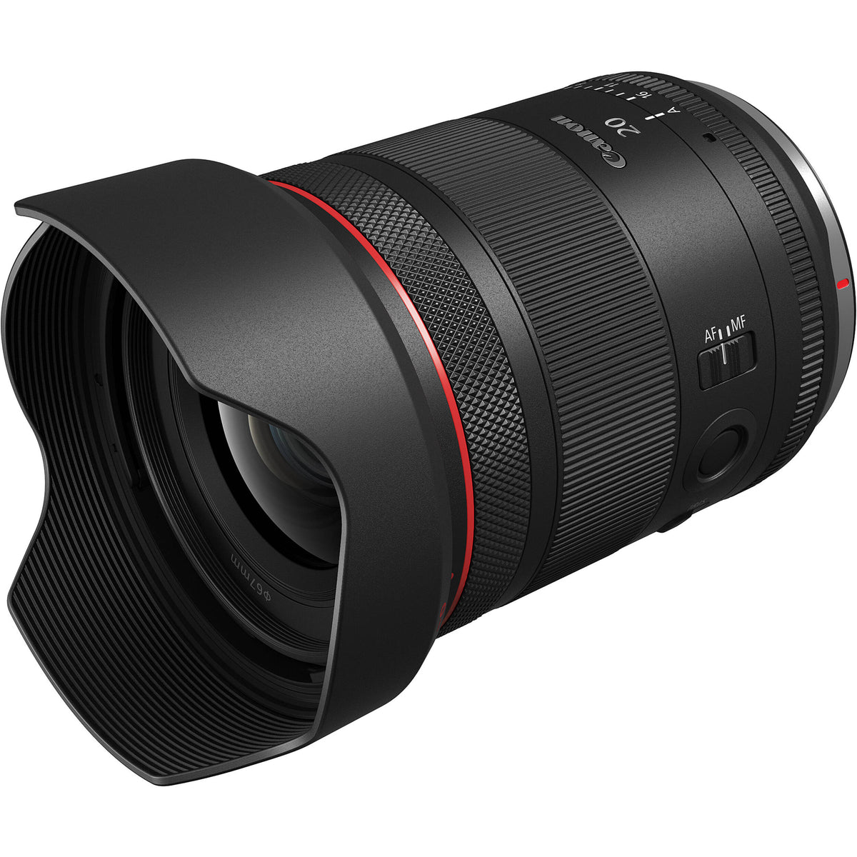 Lente Canon RF 20mm f/1.4 L VCM - contenido de la caja