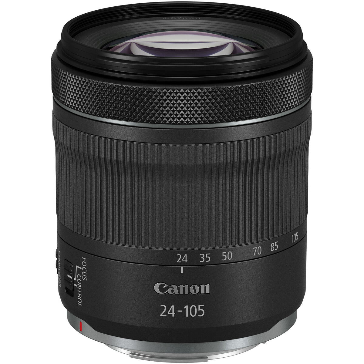 Lente Canon RF 24-105mm f/4-7.1 IS STM - vista frontal