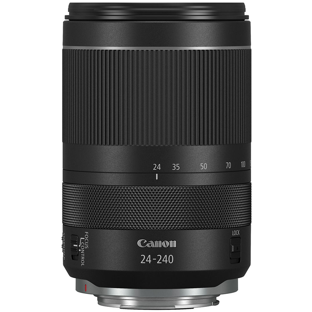 Lente Canon RF 24-240mm f/4-6.3 IS USM - vista frontal