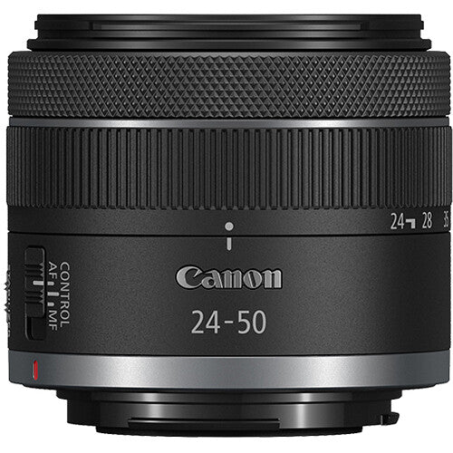 Lente Canon RF 24-50mm f/4.5-6.3 IS STM - vista frontal