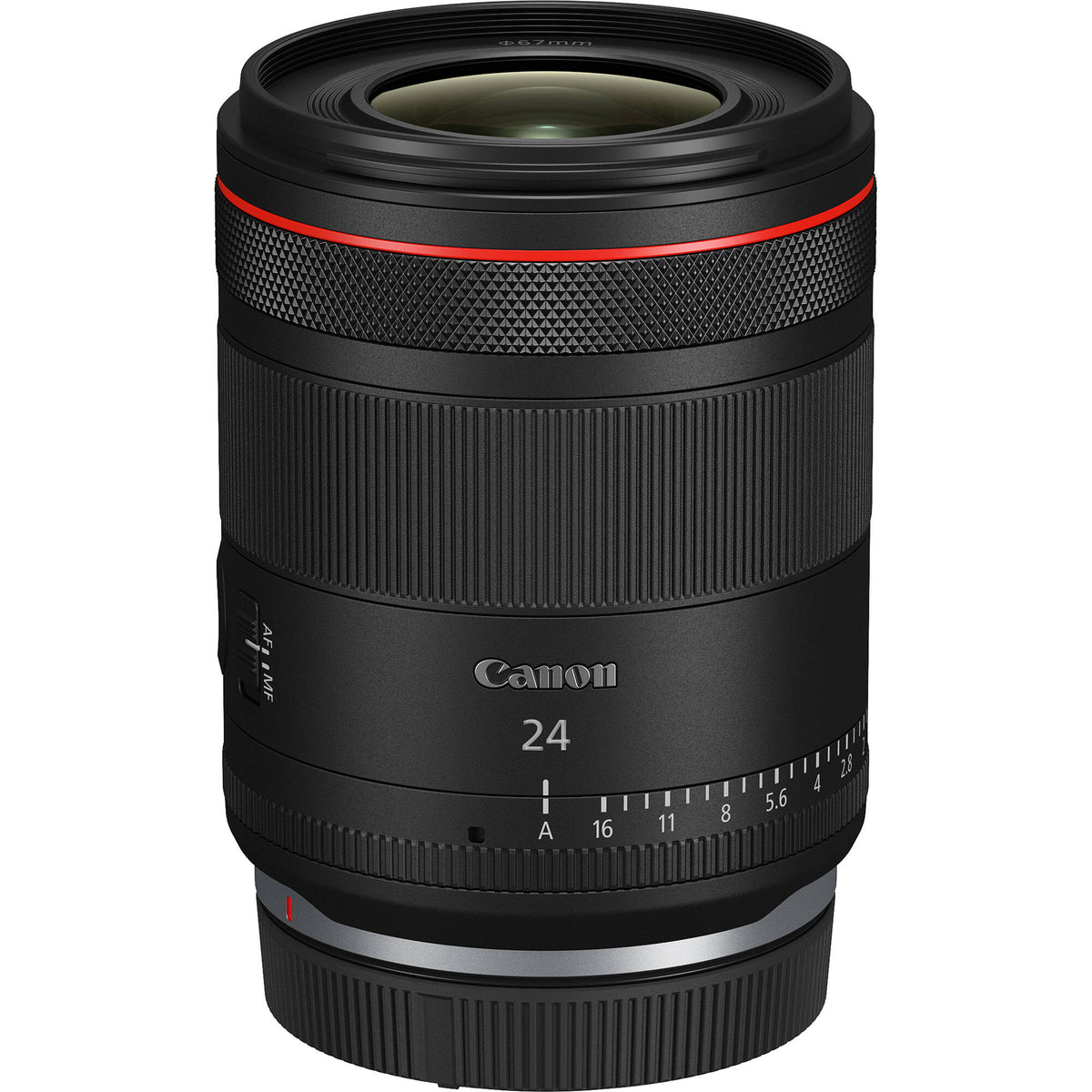 Lente Canon RF 24mm f/1.4 L VCM - vista lateral