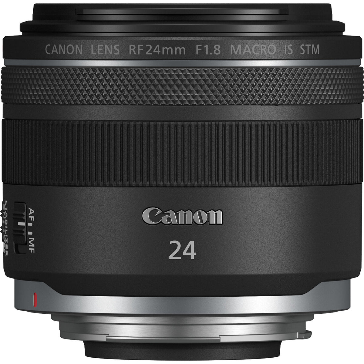 Lente Canon RF 24mm f/1.8 Macro IS STM - vista frontal
