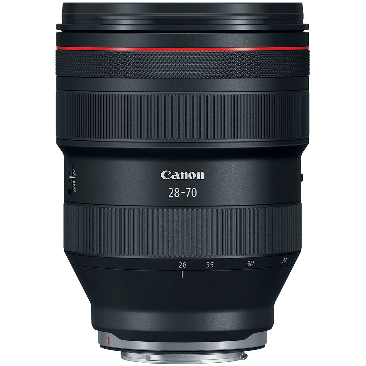 Lente Canon RF 28-70mm f/2 L USM - vista frontal