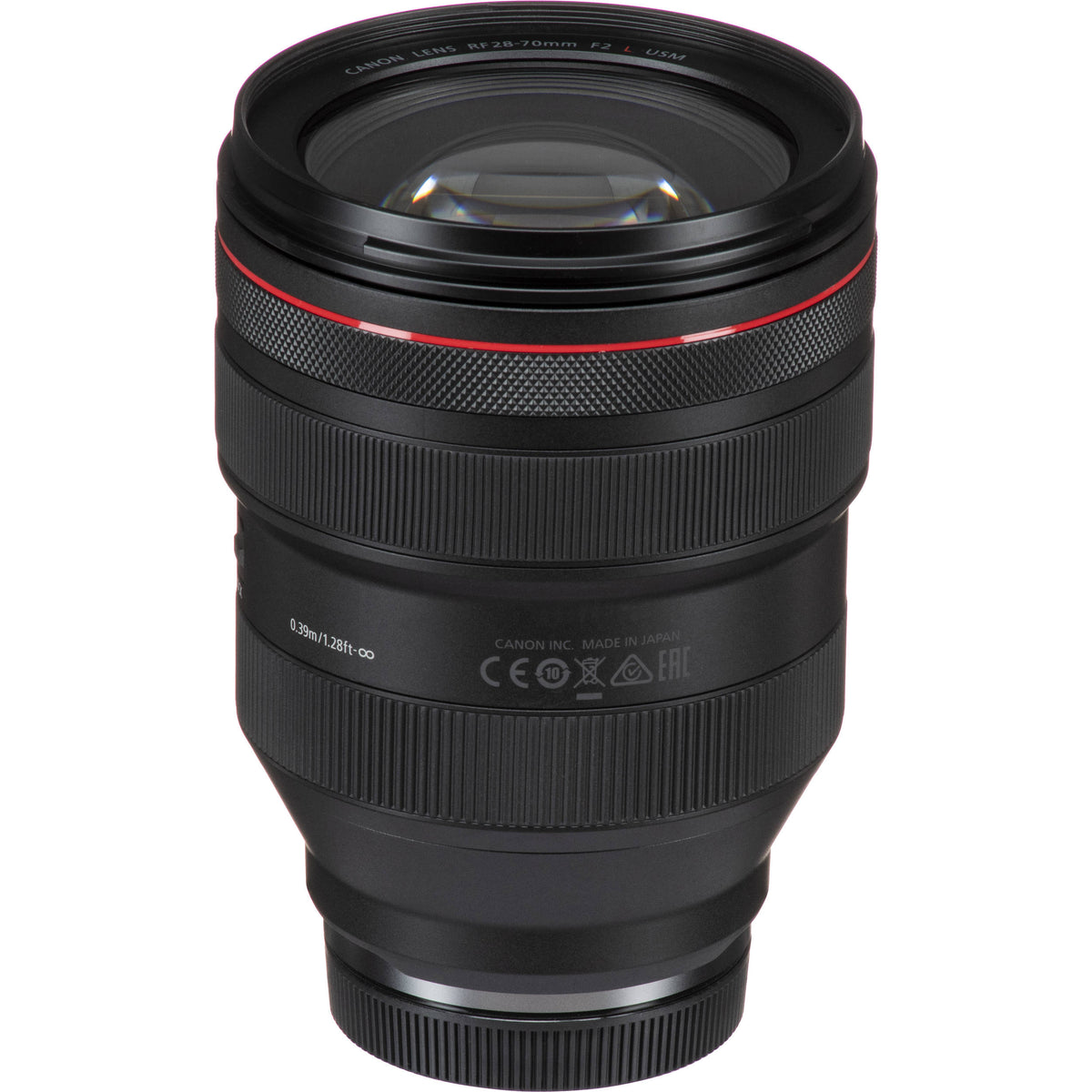 Lente Canon RF 28-70mm f/2 L USM - vista trasera