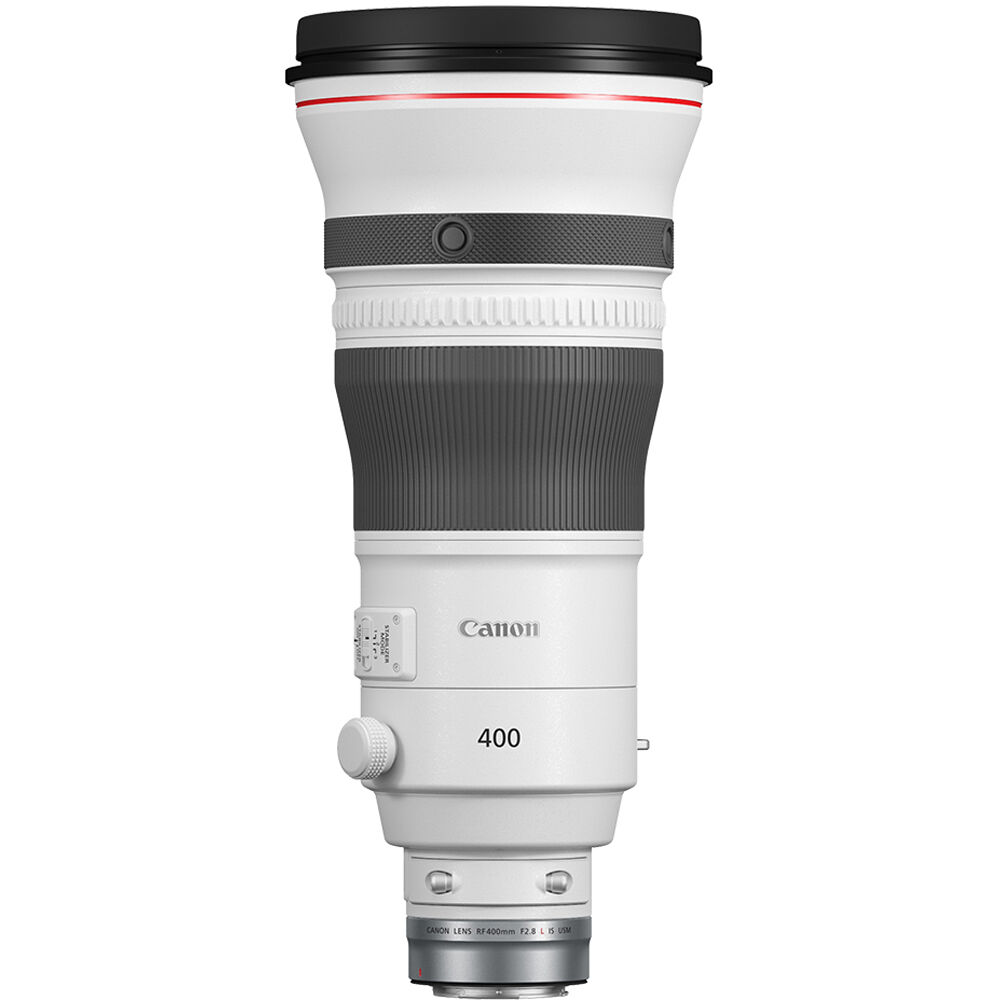 Lente Canon RF 400mm f/2.8 L IS USM - vista frontal