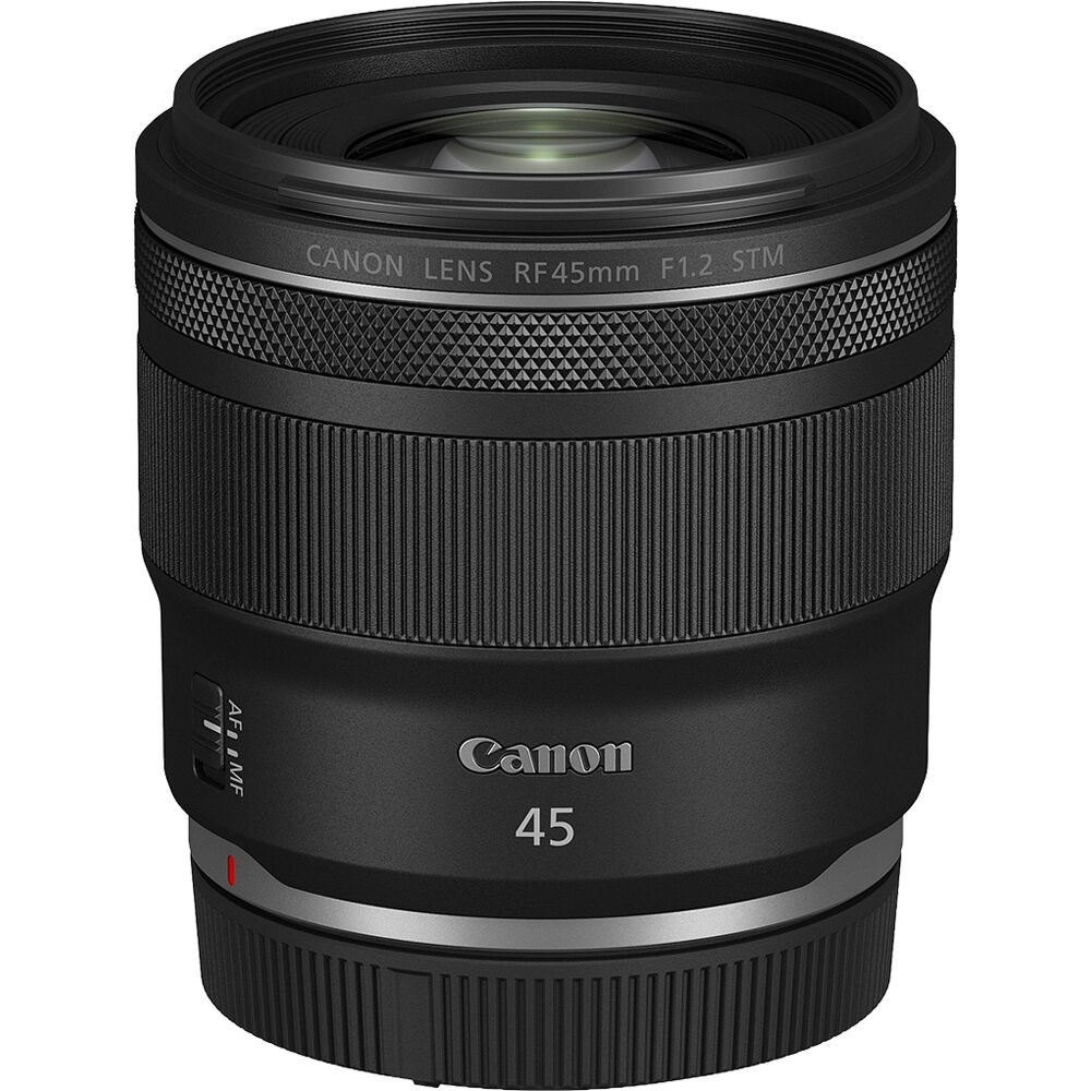 Lente Canon RF 45mm f/1.2 STM - vista principal