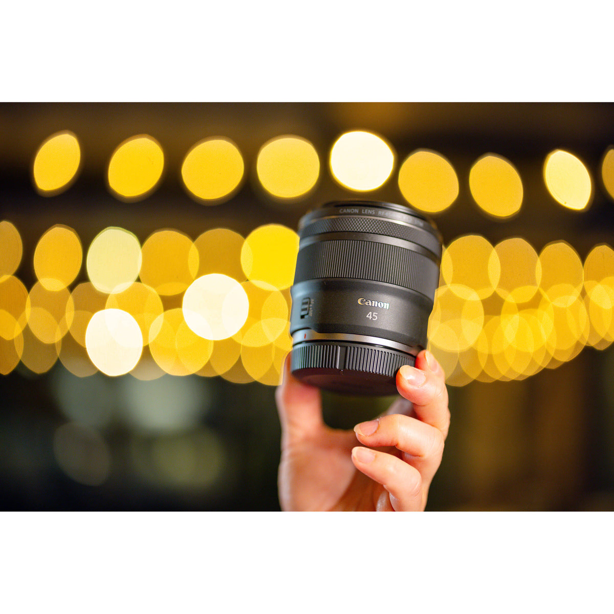 Lente Canon RF 45mm f/1.2 STM - en uso