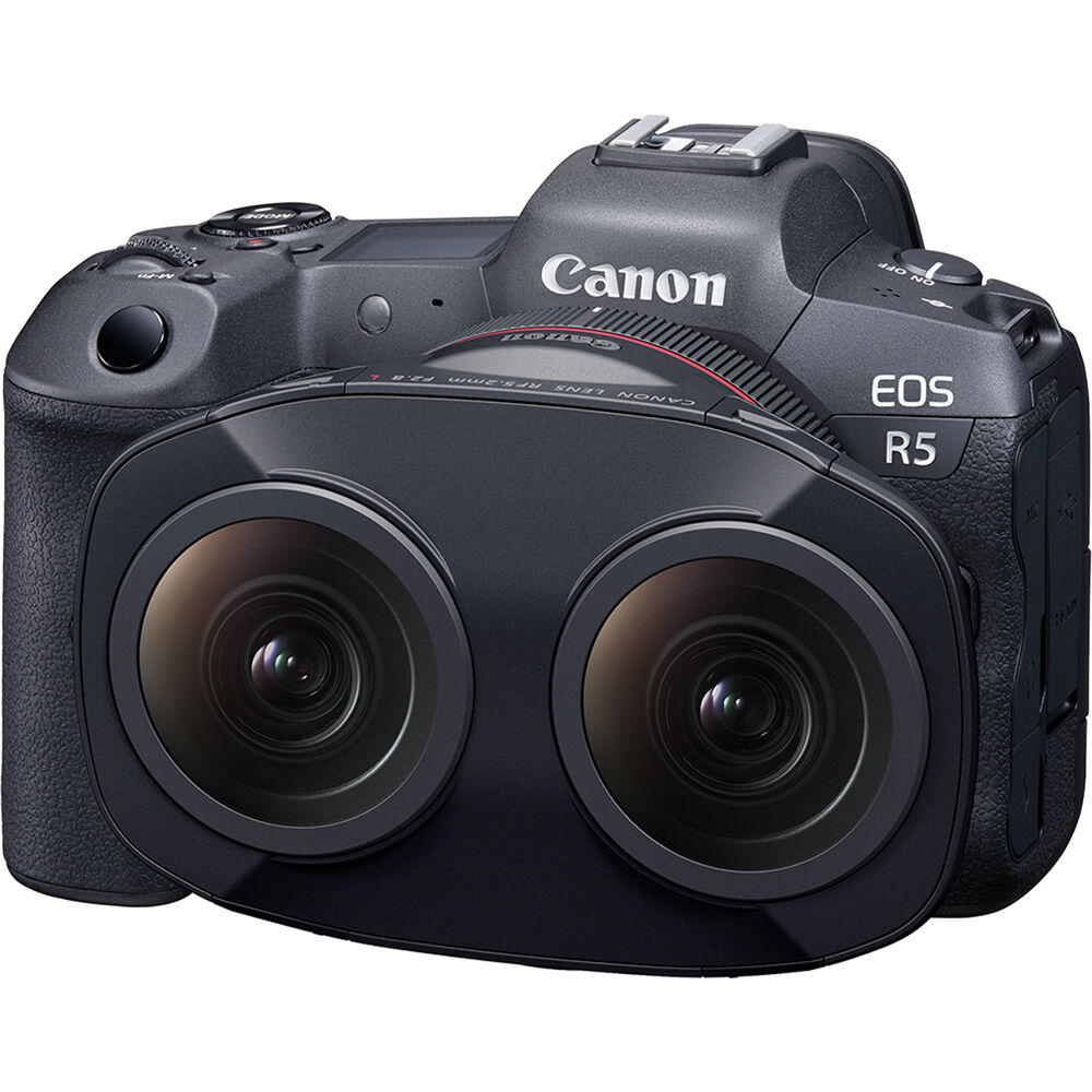 Lente Canon RF 5.2mm f/2.8 L Dual Fisheye 3D VR - puertos y conexiones