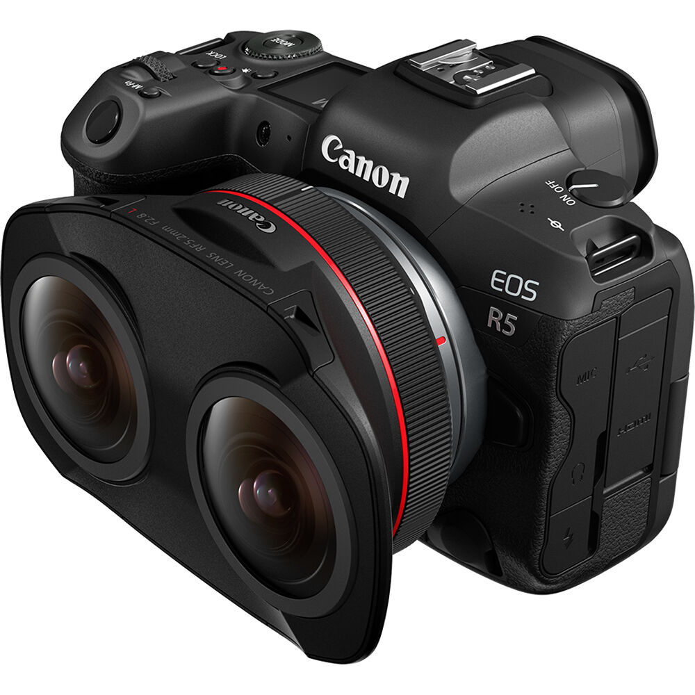 Lente Canon RF 5.2mm f/2.8 L Dual Fisheye 3D VR - detalle