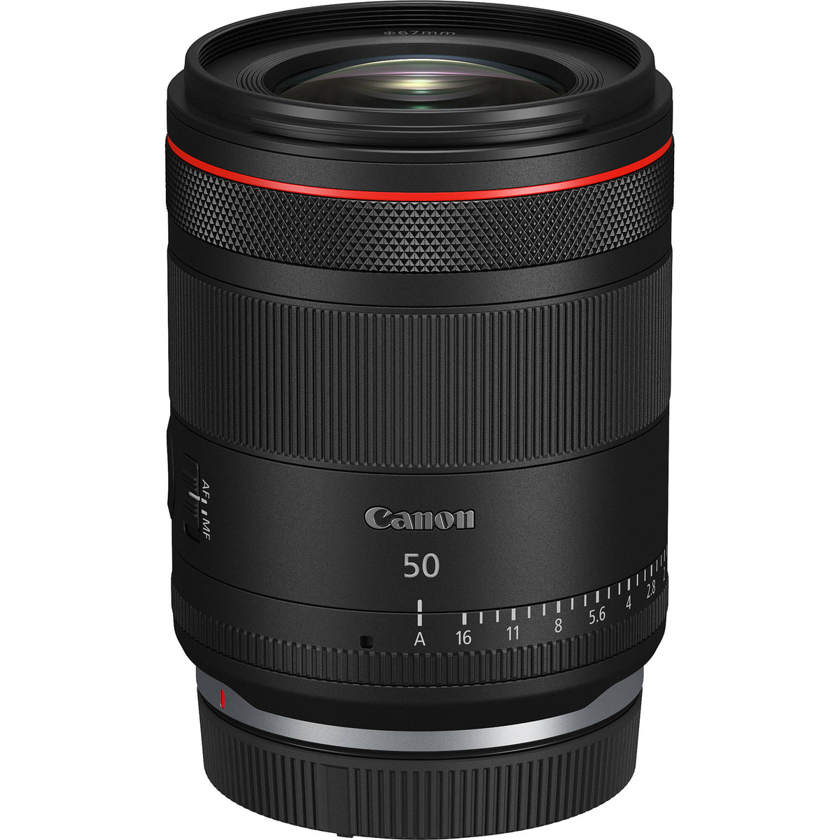 Lente Canon RF 50mm f/1.4 L VCM - vista lateral