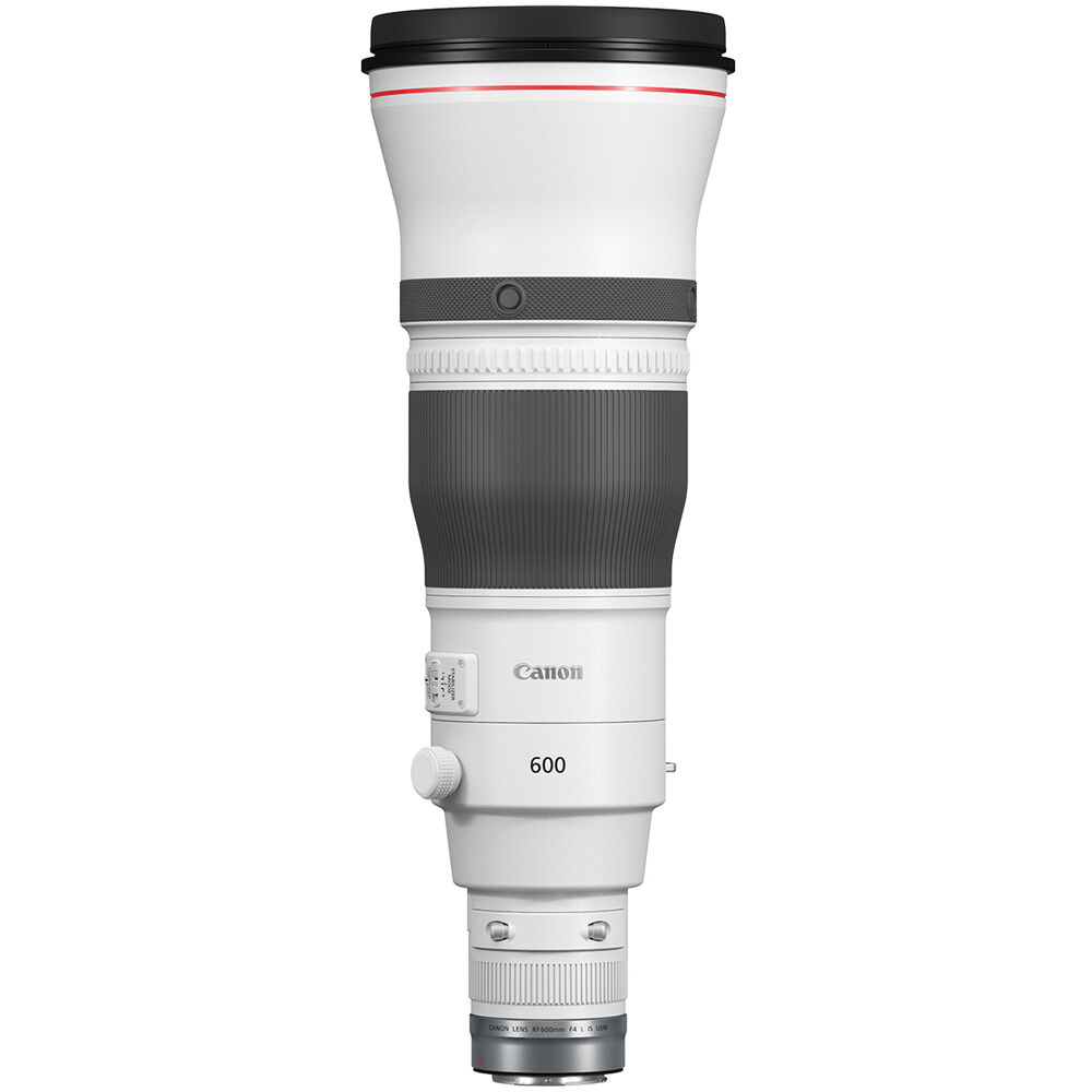 Lente Canon RF 600mm f/4 L IS USM - vista frontal