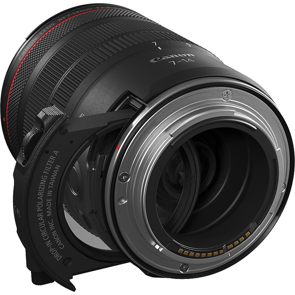 Lente Canon RF 7-14mm f/2.8-3.5 L Fisheye STM - vista frontal