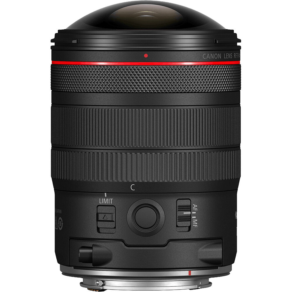 Lente Canon RF 7-14mm f/2.8-3.5 L Fisheye STM - vista trasera
