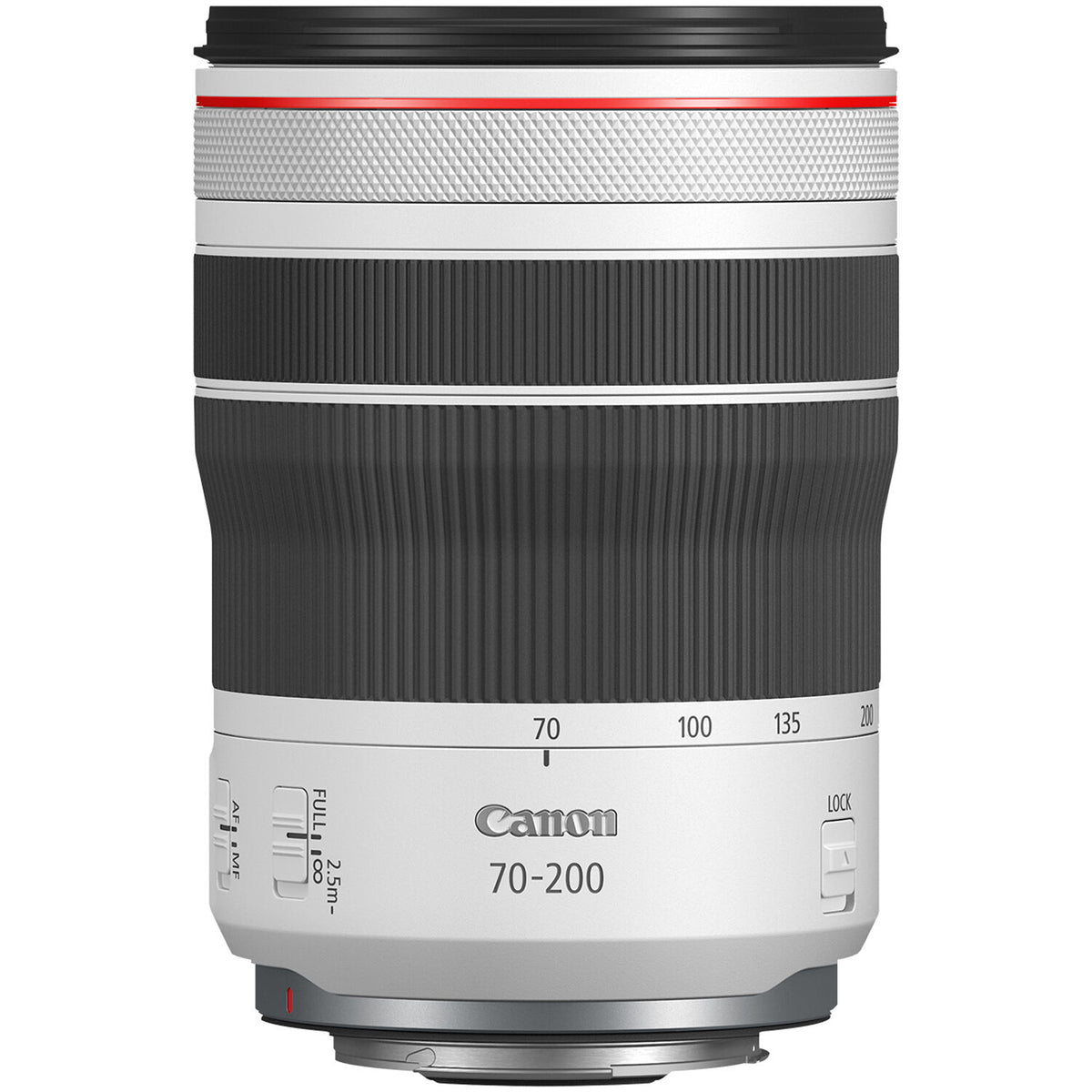 Lente Canon RF 70-200mm f/4 L IS USM - vista lateral