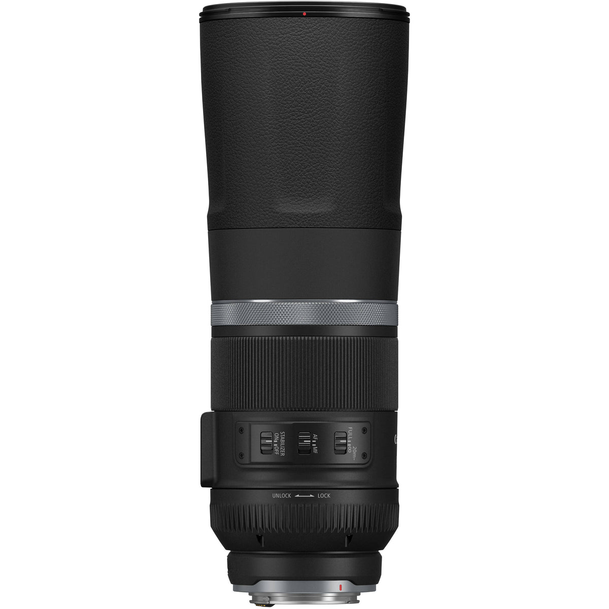 Lente Canon RF 800mm f/11 IS STM - vista trasera