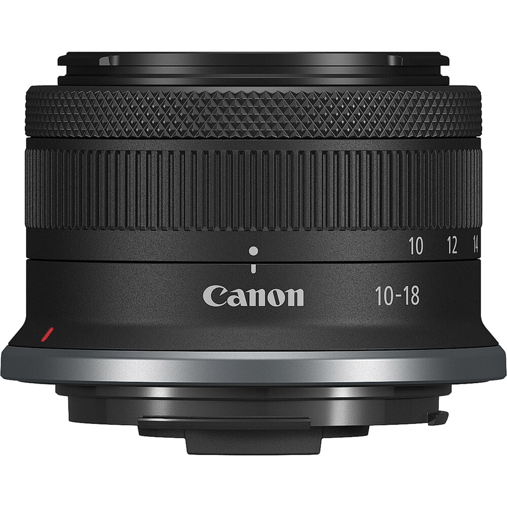 Lente Canon RF-S 10-18mm f/4.5-6.3 IS STM - vista frontal