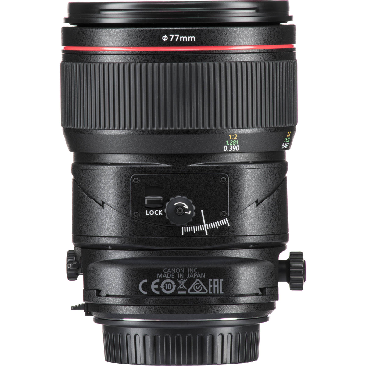 Lente Canon TS-E 90mm f/2.8L Macro Tilt-Shift - contenido de la caja