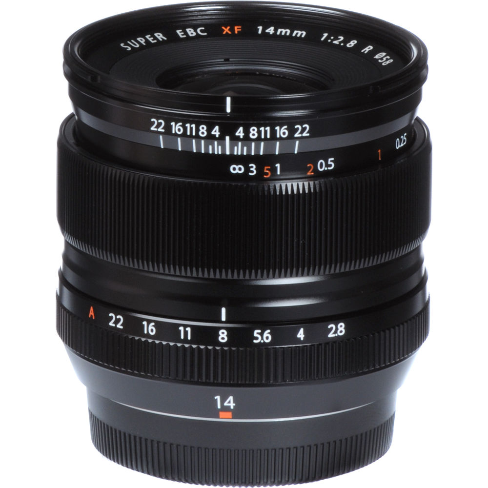 Lente Fujifilm XF 14mm f/2.8 R - vista trasera