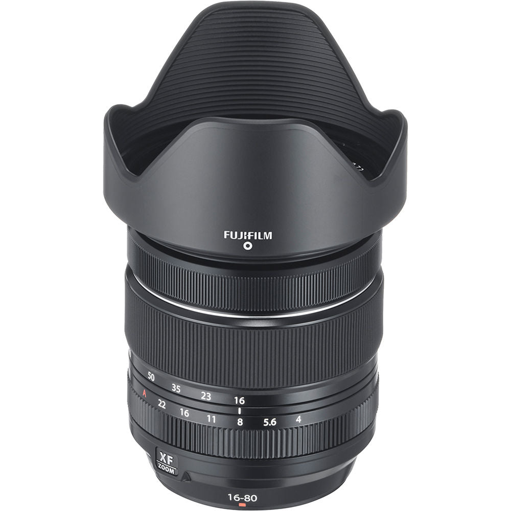 Lente Fujifilm XF 16-80mm f/4 R OIS WR - vista lateral