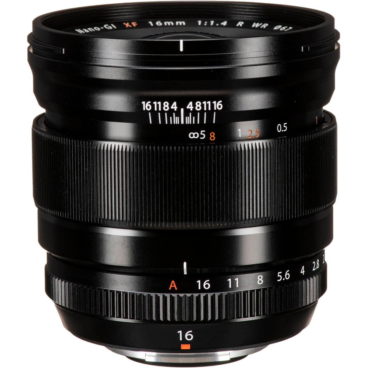 Lente Fujifilm XF 16mm f/1.4 R WR - vista principal