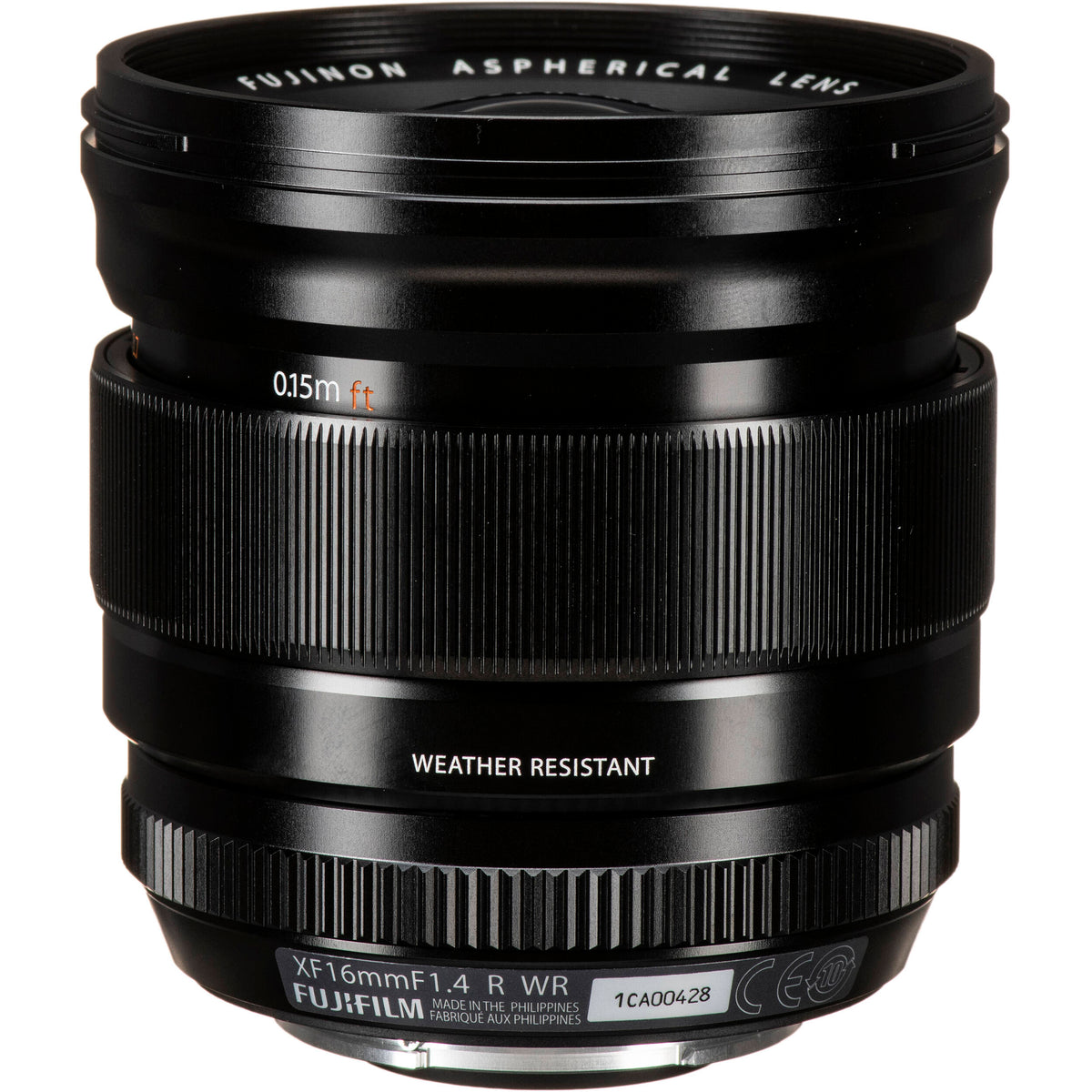 Lente Fujifilm XF 16mm f/1.4 R WR - vista trasera