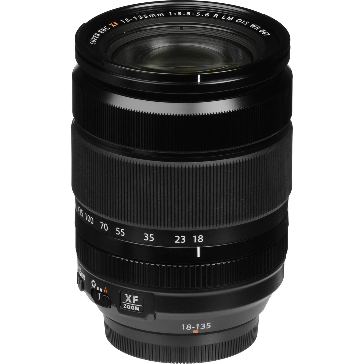 Lente Fujifilm XF 18-135mm f/3.5-5.6 R LM OIS WR - vista lateral