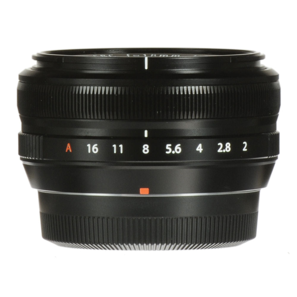 Lente Fujifilm XF 18mm f/2 R - vista frontal