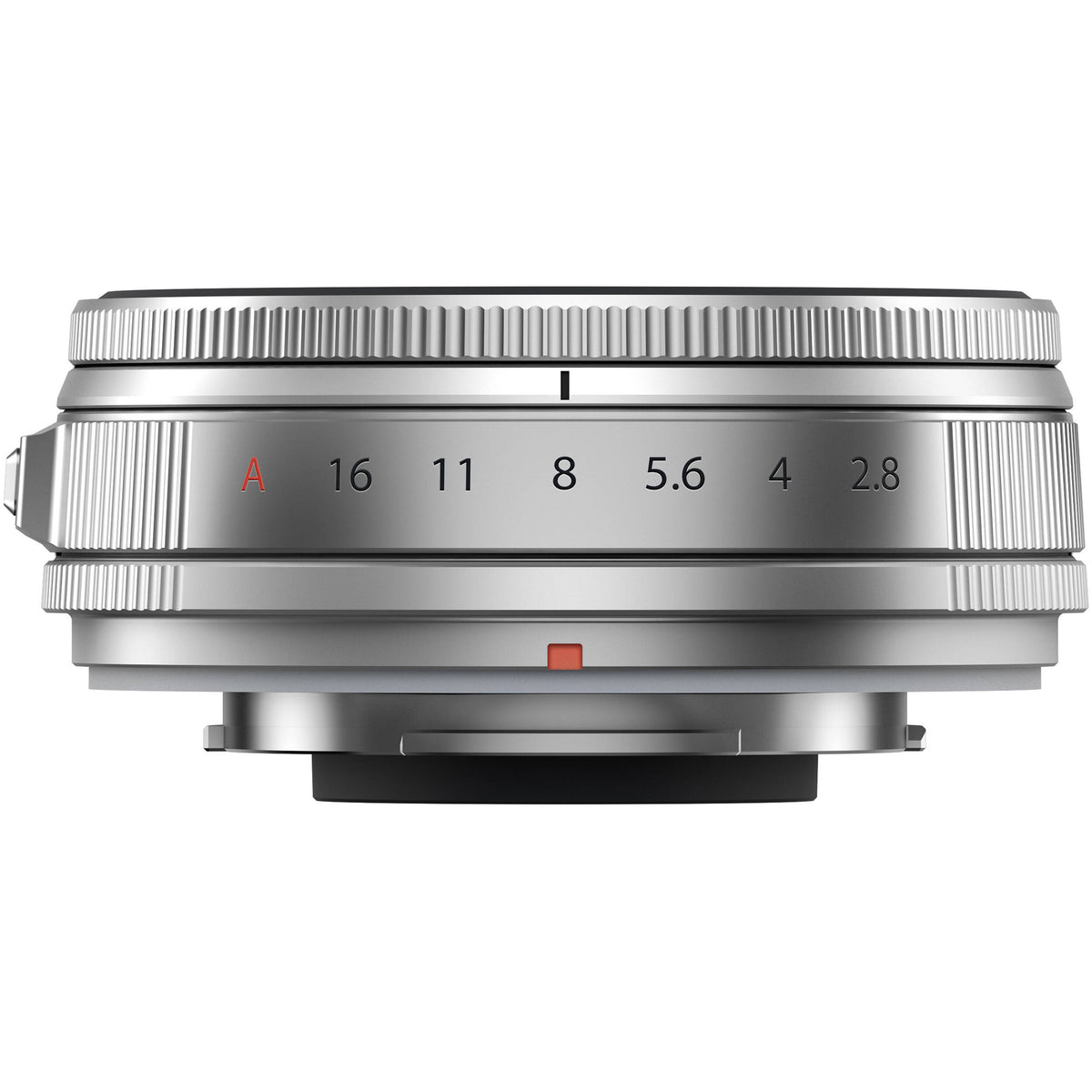 Lente Fujifilm XF 23mm f/2.8 R WR (Plateado) - vista frontal