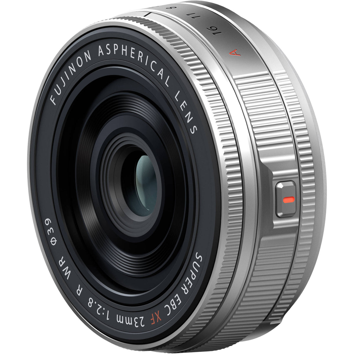 Lente Fujifilm XF 23mm f/2.8 R WR (Plateado) - vista trasera