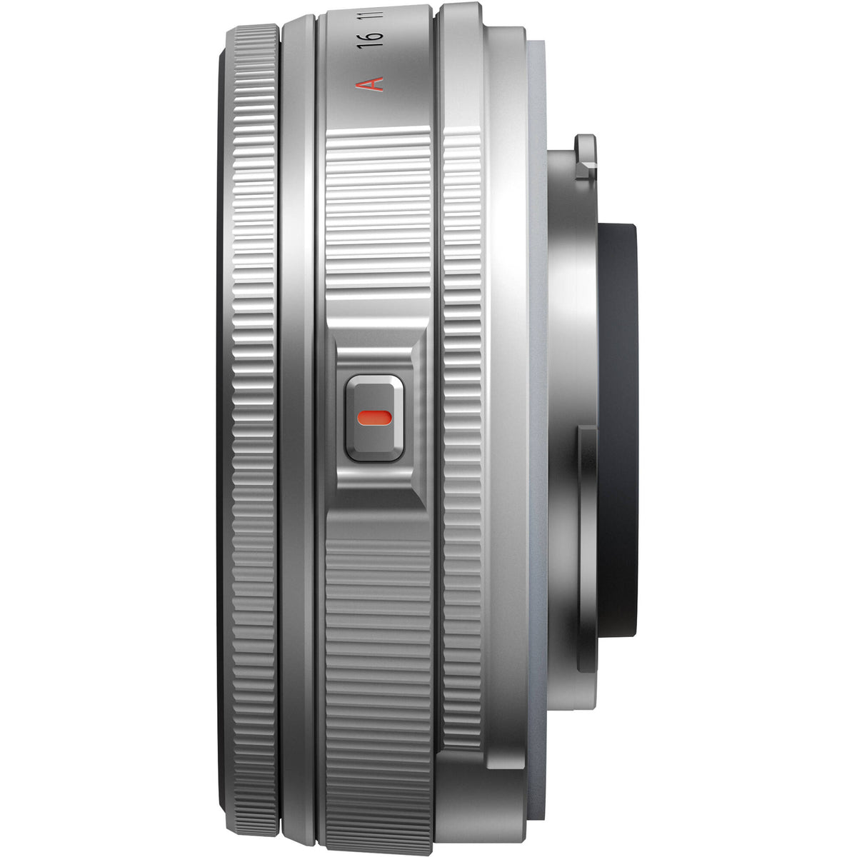 Lente Fujifilm XF 23mm f/2.8 R WR (Plateado) - vista lateral
