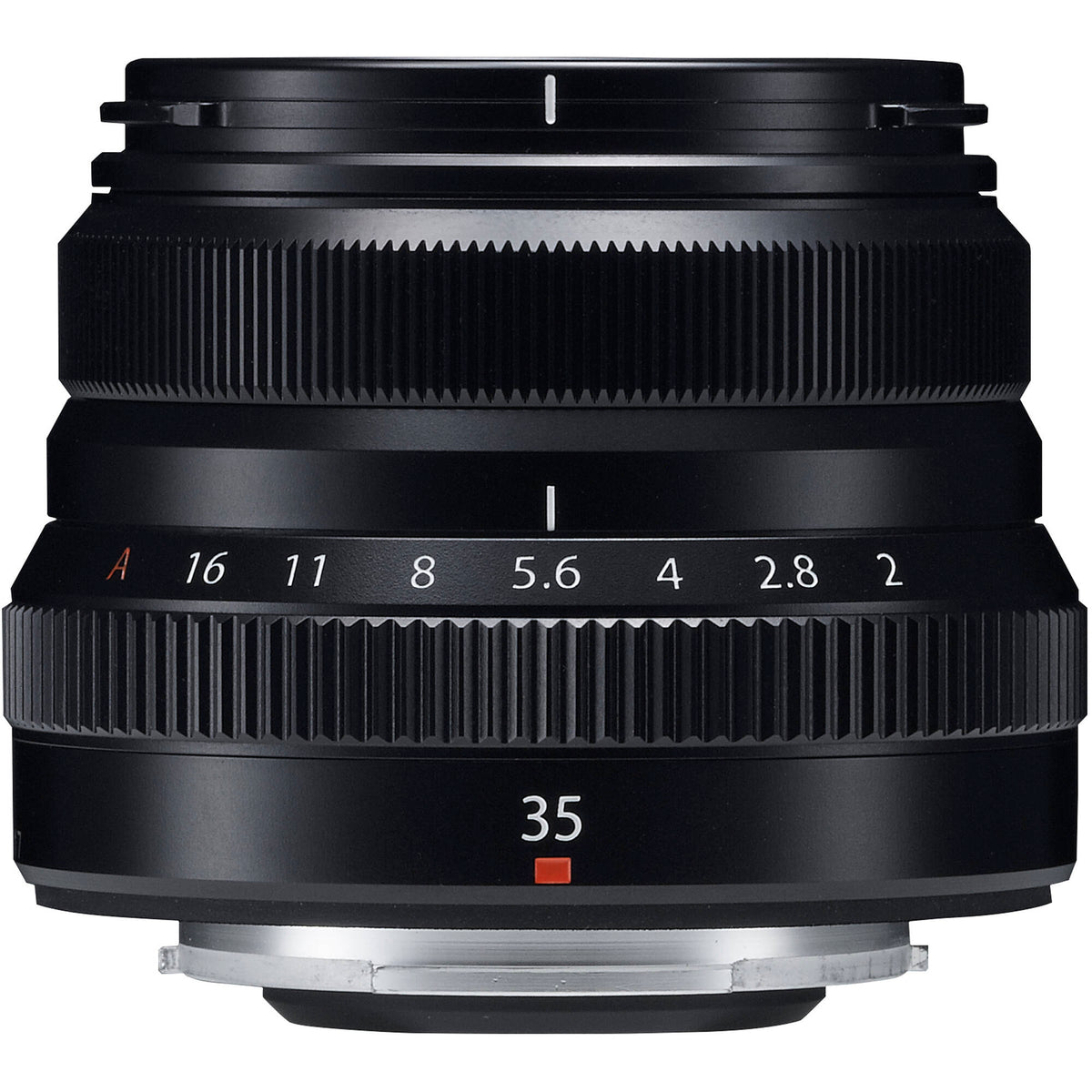Lente Fujifilm XF 35mm f/2 R WR (Negro) - vista frontal