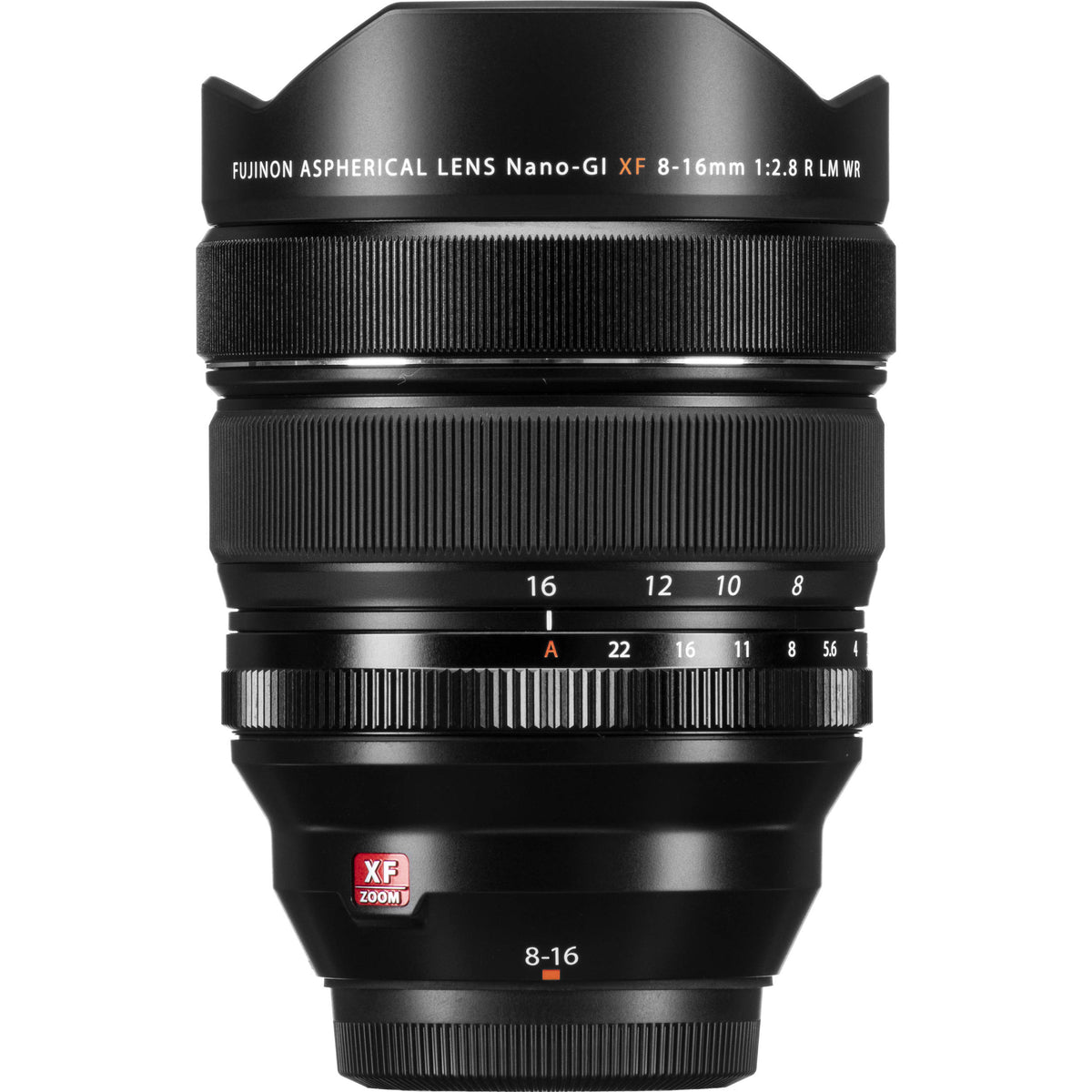 Lente Fujifilm XF 8-16mm f/2.8 R LM WR - vista trasera