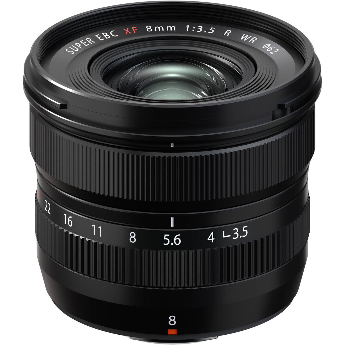 Lente Fujifilm XF 8mm f/3.5 R WR - vista principal