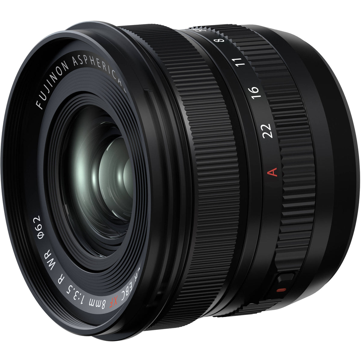 Lente Fujifilm XF 8mm f/3.5 R WR - vista trasera