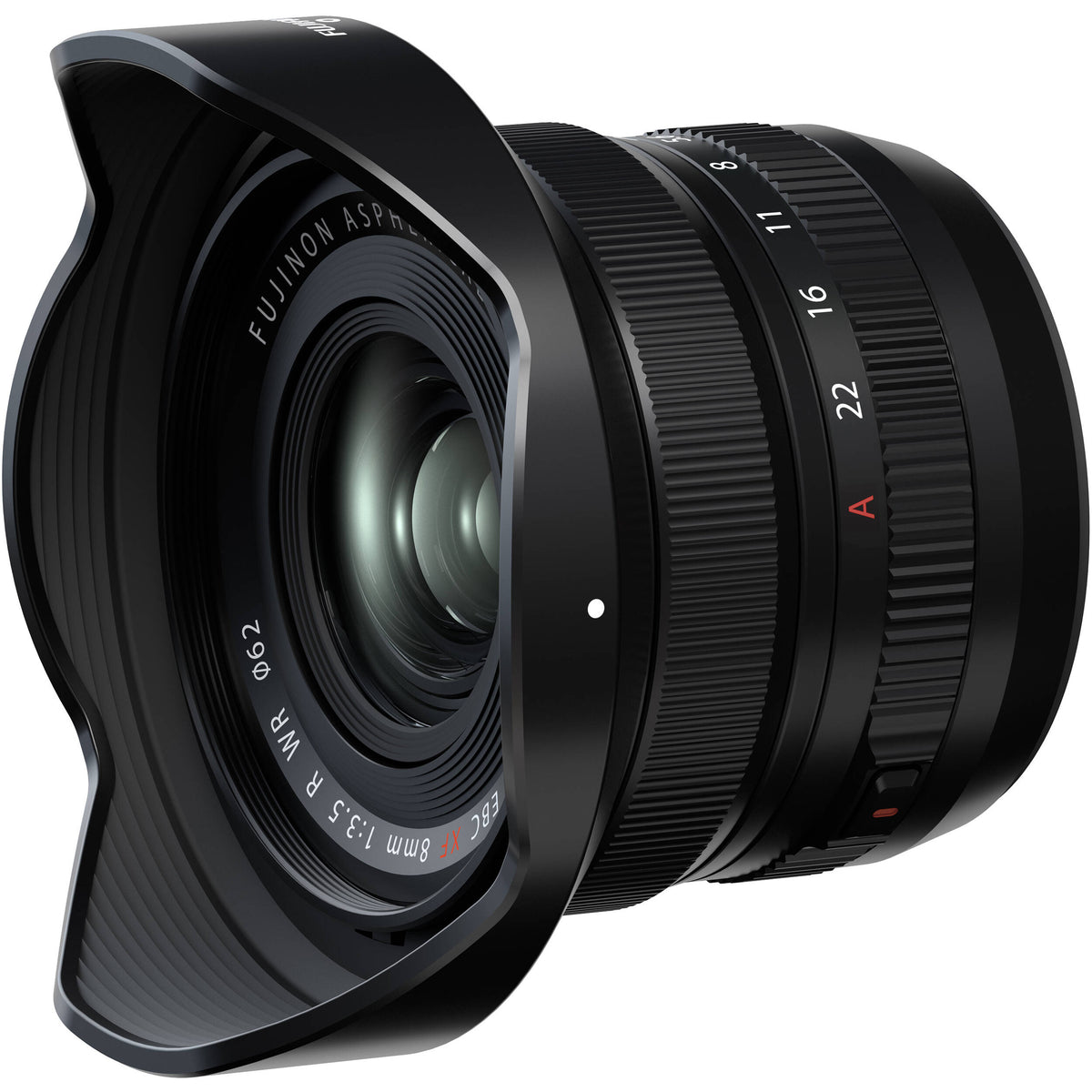 Lente Fujifilm XF 8mm f/3.5 R WR - detalle