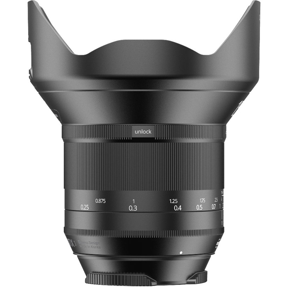 Lente IRIX 15mm f/2.4 Blackstone - vista trasera